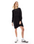 Фото #2 товара New Look long sleeve smock mini dress in black