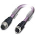 Фото #1 товара Phoenix Contact Phoenix 1507366 - 1 m - M12 - Male connector / Female connector - Violet - Poland