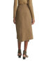 Vince Utility Asymmetric Paneled Linen-Blend Skirt Women's
