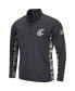 ფოტო #3 პროდუქტის Men's Charcoal Washington State Cougars OHT Military-Inspired Appreciation Digi Camo Quarter-Zip Jacket