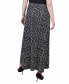 Petite Printed Belted Maxi Skirt
