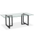 Фото #8 товара Emila 78" Rectangle Glass Mix and Match Dining Table, Created for Macy's