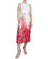 ფოტო #1 პროდუქტის Women's Floral-Print Midi Shirtdress