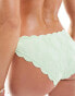 Peek and Beau Fuller Bust scallop high-waist bottom in mint green texture BLAU, 44 - фото #4