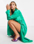 Фото #8 товара Pretty Lavish tie waist shirt midaxi dress in emerald