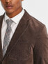 Фото #7 товара Selected Homme slim fit suit jacket in brown cord