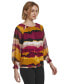 ფოტო #3 პროდუქტის Women's Printed Long-Sleeve Top