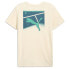 Фото #2 товара Puma Tennis Court Logo Crew Neck Short Sleeve T-Shirt Womens Off White Casual To