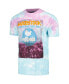 Фото #2 товара Men's Blue Distressed Woodstock Photo Washed Graphic T-shirt
