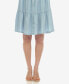 ფოტო #5 პროდუქტის Women's Long Sleeve Tiered Shirt Dress