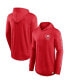 Men's Red Wisconsin Badgers Photo Finish Hoodie Long Sleeve T-shirt