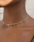 ფოტო #3 პროდუქტის Line Up Crystal Chain and Adjustable Necklace