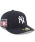 ფოტო #1 პროდუქტის Men's Navy New York Yankees National Baseball Hall of Fame Low Profile 59FIFTY Fitted Hat