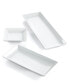 Фото #1 товара Whiteware Nested Serving Trays, Set of 3, Created for Macy's