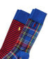 Фото #3 товара Men's 2-Pk. Stripes & Plaid Slack Socks