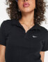 Фото #8 товара Nike Essential mini swoosh short sleeve polo top in black