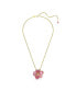 Crystal Pave Flower Florere Pendant Necklace And Brooch