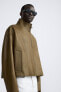 Фото #7 товара Куртка из кожи ZARA - Черная Классика