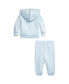 ფოტო #2 პროდუქტის Baby Girls or Boys French Terry Hoodie and Pants Set