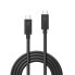 Фото #2 товара Lindy Thunderbolt 3 Cable 2m - Male - Male - 2 m - Black - 20 Gbit/s - 4096 x 2160 pixels