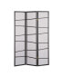 3-Panel Screen Room Divider, Black