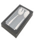 Rattan Stainless Steel Serving 2 Pieces Set with Gift Box
