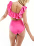 & Other Stories frill detail bikini top in pink