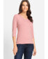 ფოტო #1 პროდუქტის Women's Viscose Blend V-Neck T-Shirt