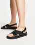 ONLY cross front sandals in black Черный, 40 - фото #3