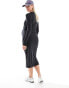 Фото #6 товара Vero Moda Maternity ruched tie side midi dress in black