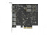Фото #5 товара Delock PCI Express x4 Karte zu 2 x USB Type-C+ 3 Typ-A - USB Controller - PCI-Express