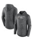 ფოტო #1 პროდუქტის Men's Heather Charcoal Minnesota Wild Stacked Long Sleeve Hoodie T-shirt