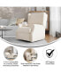 Abby 3-In-1 Wingback Manual Recliner Rocker Swivel Glider Chair