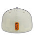 Фото #4 товара Men's Cream, Purple Phoenix Suns Piping 2-Tone 59FIFTY Fitted Hat