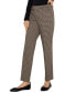 Liverpool Women's Kelsey Mid Rise Plaid Knit Straight-Leg Pants