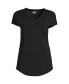 ფოტო #7 პროდუქტის Women's Short Sleeve Lightweight Uneck Tshirt - Medium - Light Blue Radiance