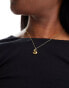 Фото #5 товара Lost Souls stainless steel 18ct gold plated bubble initial M necklace