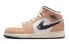 "Air Jordan 1 Mid SE "Splatter" GS DA8006-100 Sneakers"