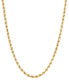 ფოტო #1 პროდუქტის Evergreen Rope Link 24" Chain Necklace (5-1/3mm) in 10k Gold