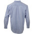 Фото #2 товара SHOEBACCA Ezcare Pinpoint Long Sleeve Button Up Shirt Mens Blue Casual Tops 502-