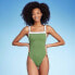 Фото #1 товара Women's Square Neck Wide Binding One Piece Swimsuit - Shade & Shore