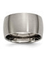 ფოტო #1 პროდუქტის Titanium Brushed 12mm Half Round Wedding Band Ring