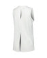 ფოტო #3 პროდუქტის Women's White Philadelphia 76ers Paisley Peekaboo Tank Top