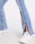 River Island Amelie spliced flare jeans in blue