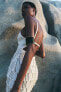Фото #4 товара Платье с деталями из кружева кроше ZARA