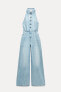 Z1975 DENIM HALTER JUMPSUIT