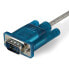 Фото #8 товара Кабель адаптер USB к RS232 DB9 серийный Startech.com 3 фута - M/M - DB-9 - USB 2.0 A - 0.9 м - Синий - Прозрачный