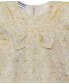 ფოტო #3 პროდუქტის Baby Girls Bow-Front Shimmering Swing Dress