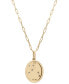 Фото #3 товара Wrapped diamond Leo Constellation 18" Pendant Necklace (1/20 ct. tw) in 10k Yellow Gold, Created for Macy's