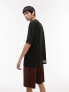 Topman – Mehrlagiges T-Shirt aus Mesh in Oversize-Passform